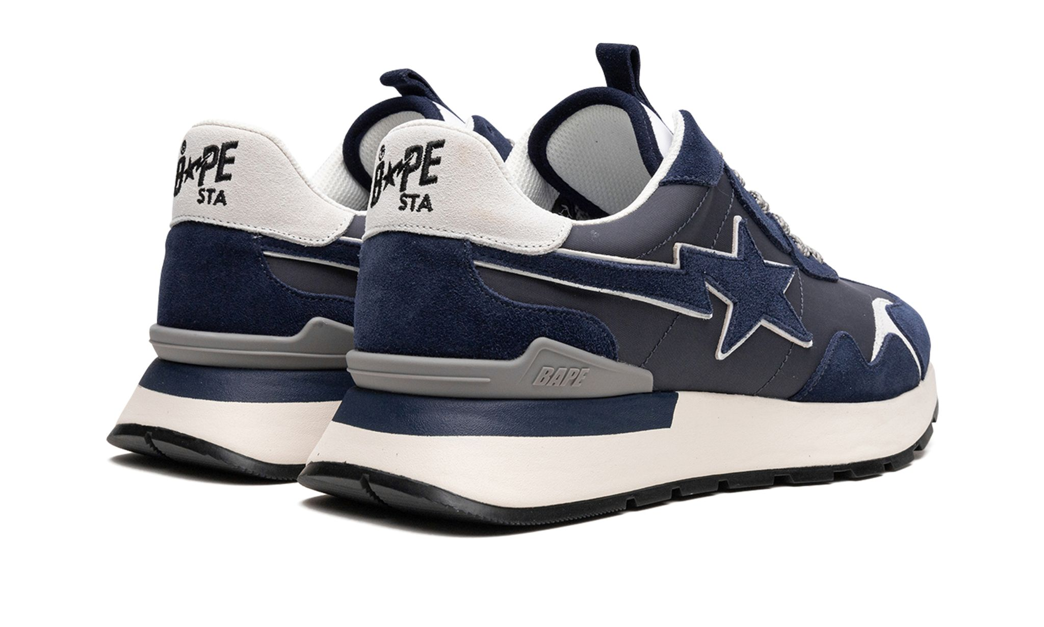 Bape Sta EXPRESS Leather Low 'Blue' Reps 