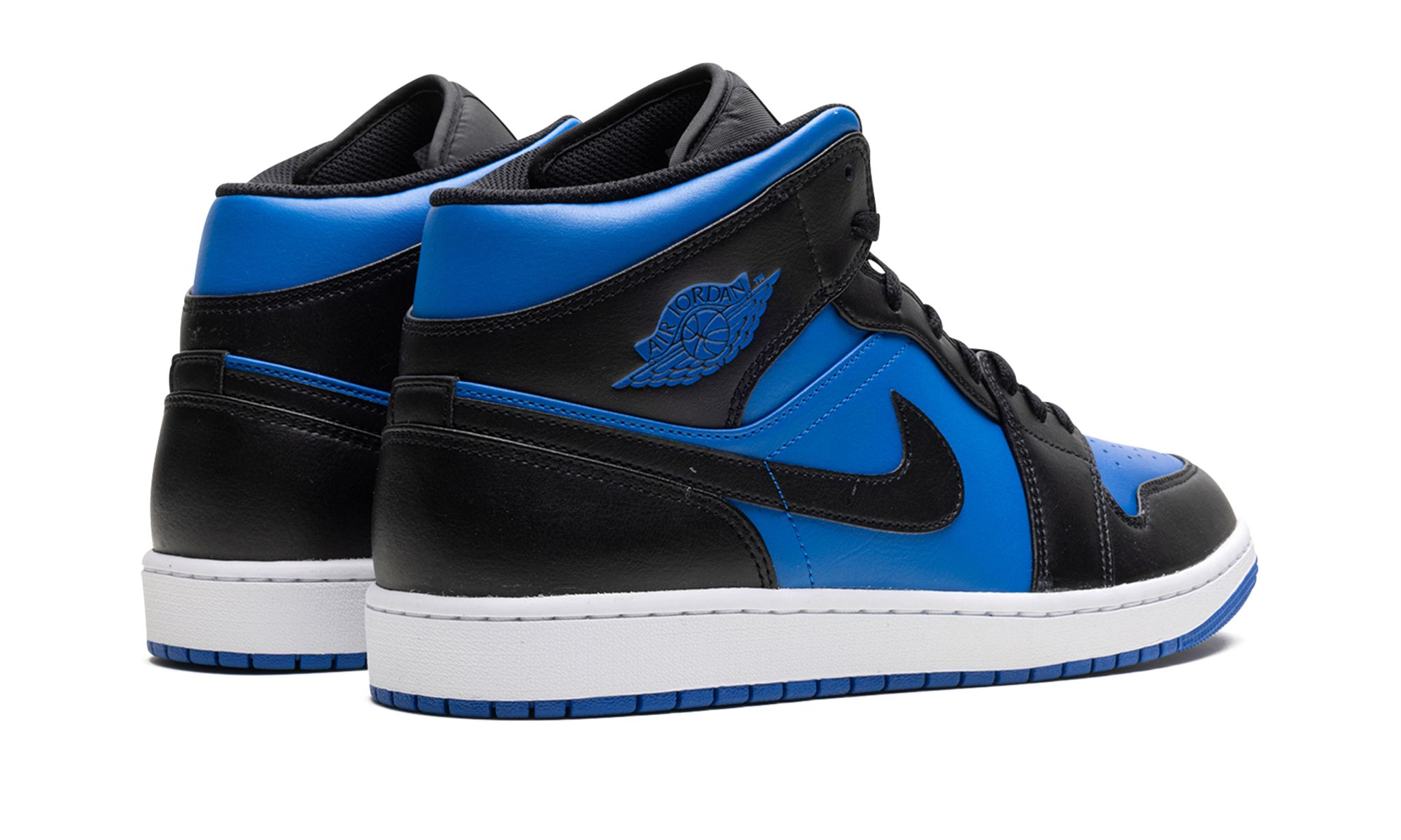 Air Jordan 1 Mid 'Black Varsity Royal' Reps 