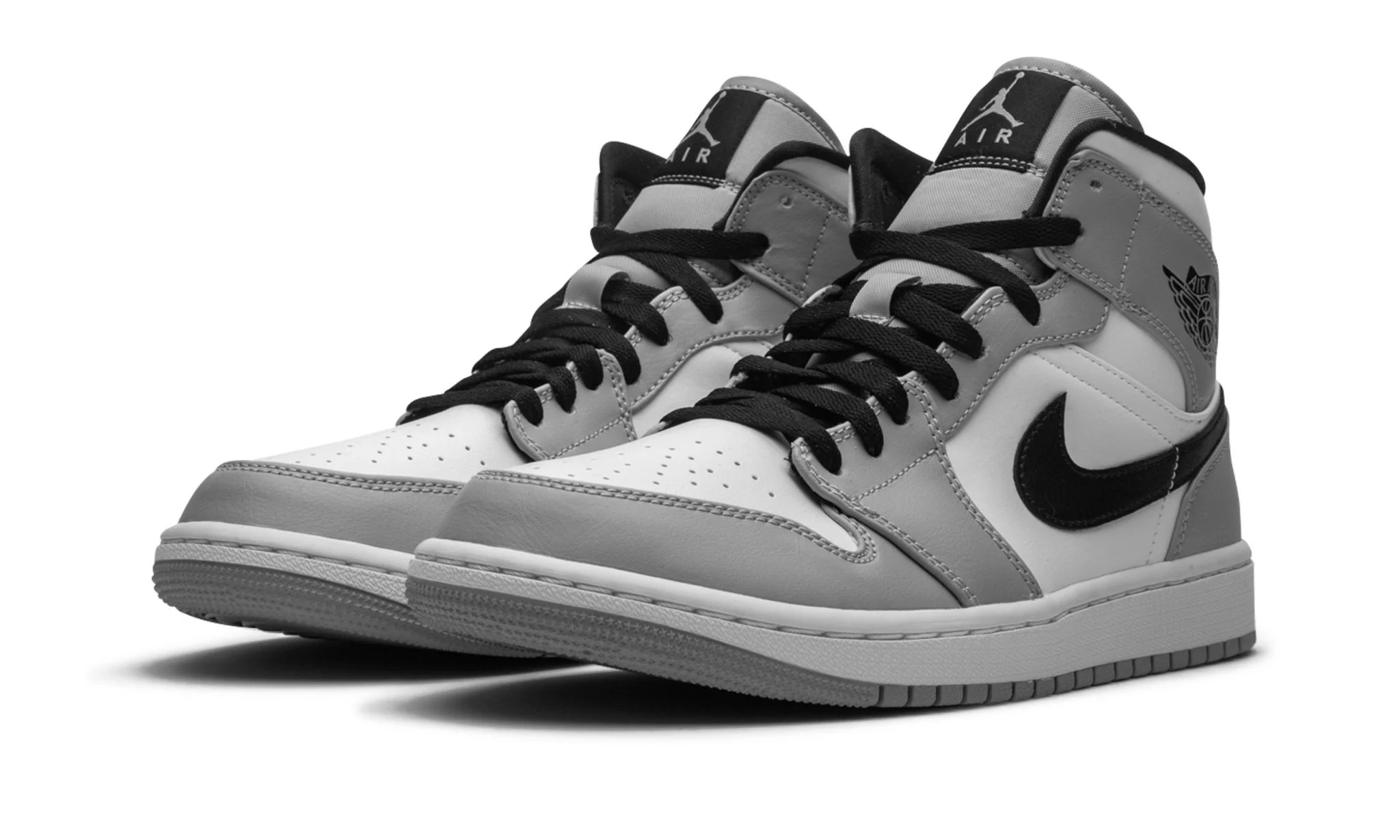 Air Jordan 1 Mid 'Light Smoke Grey' Reps 