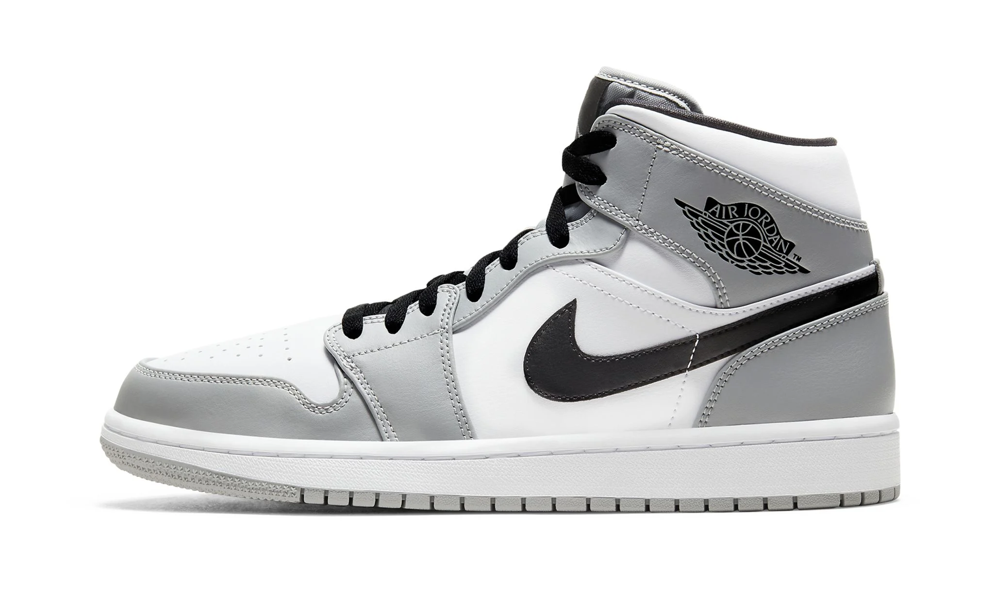 Air Jordan 1 Mid 'Light Smoke Grey' Reps 