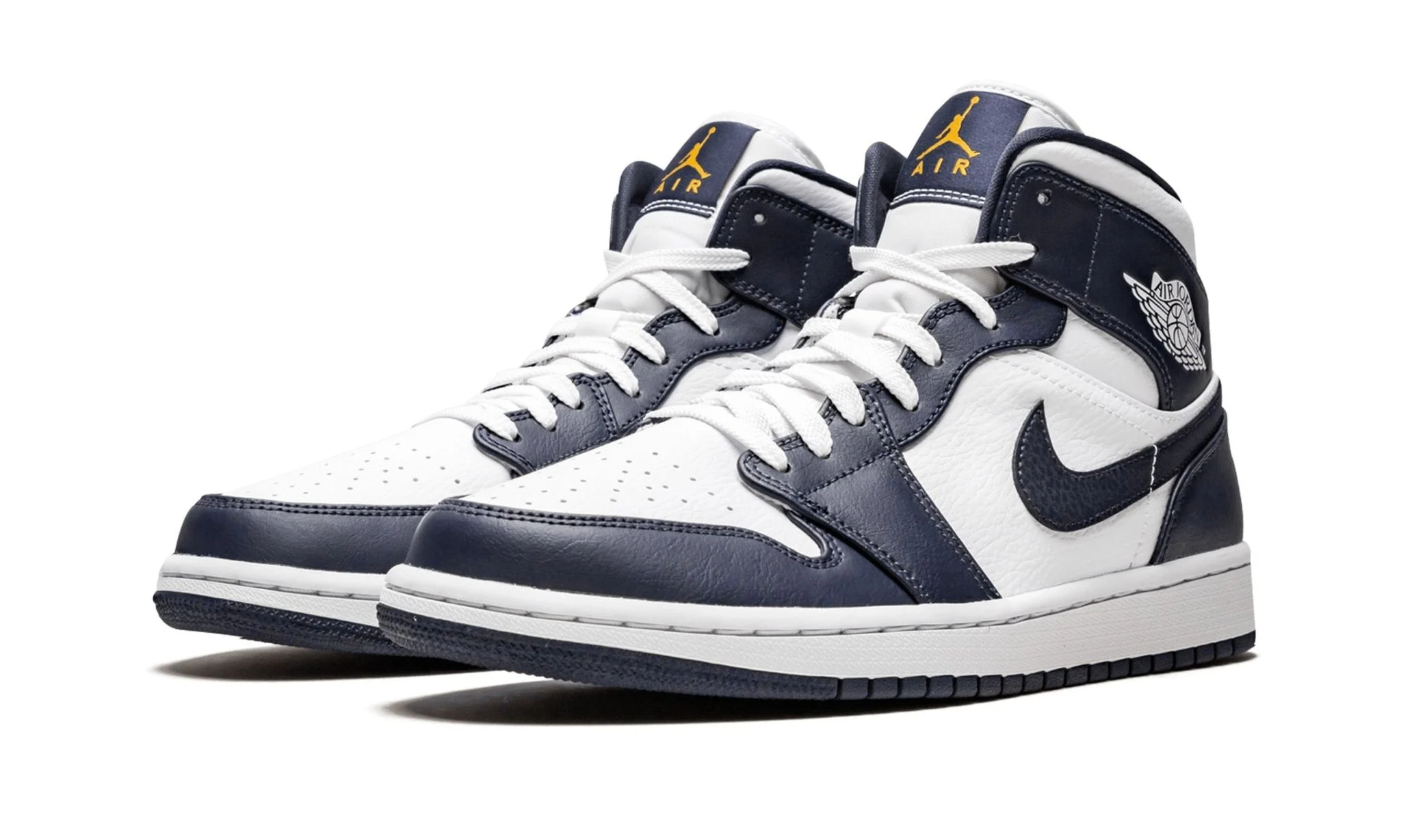 Air Jordan 1 Mid 'Obsidian White' Reps 