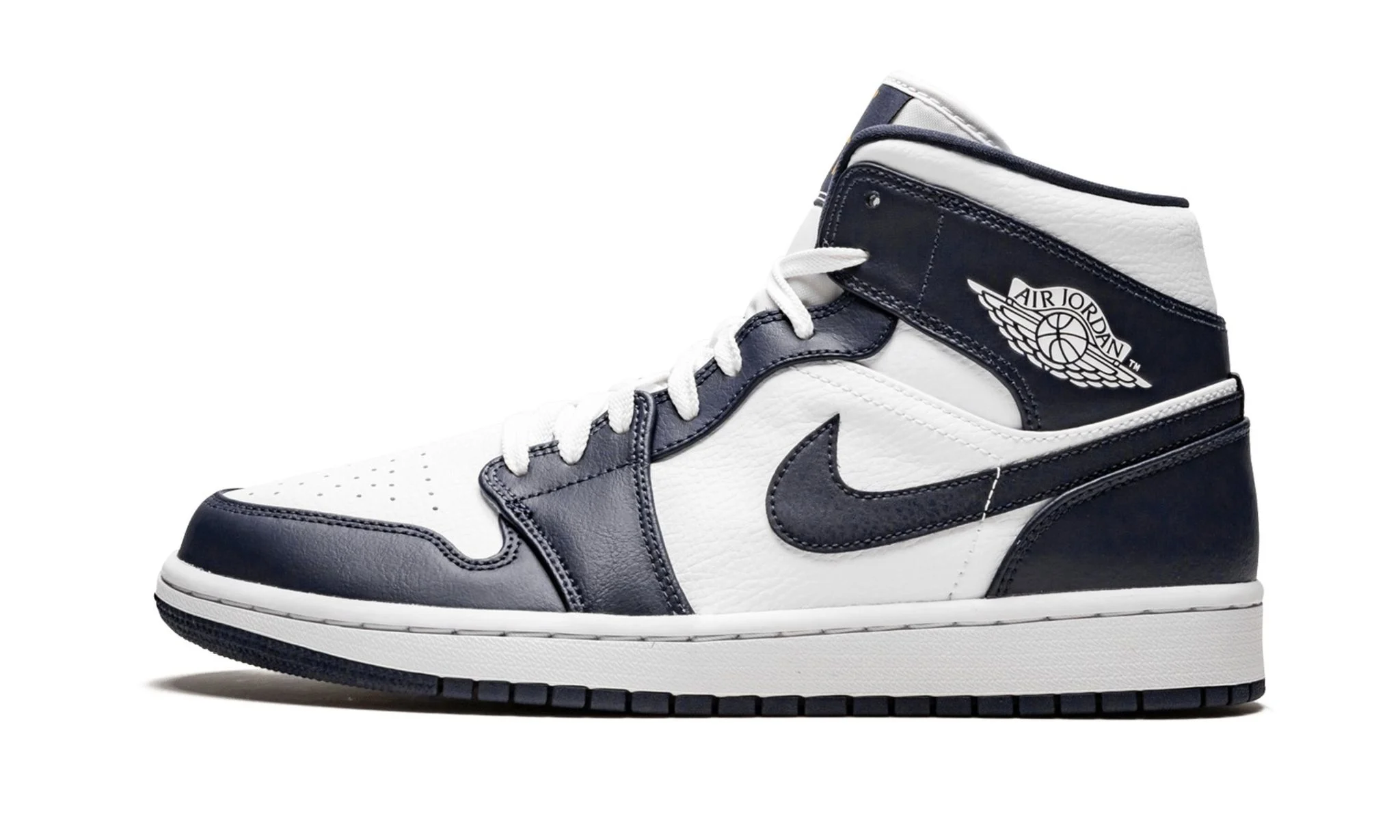 Air Jordan 1 Mid 'Obsidian White' Reps 