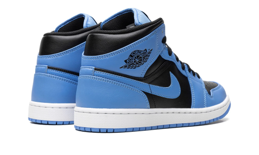 Air Jordan 1 Mid 'University Blue Black' Reps 