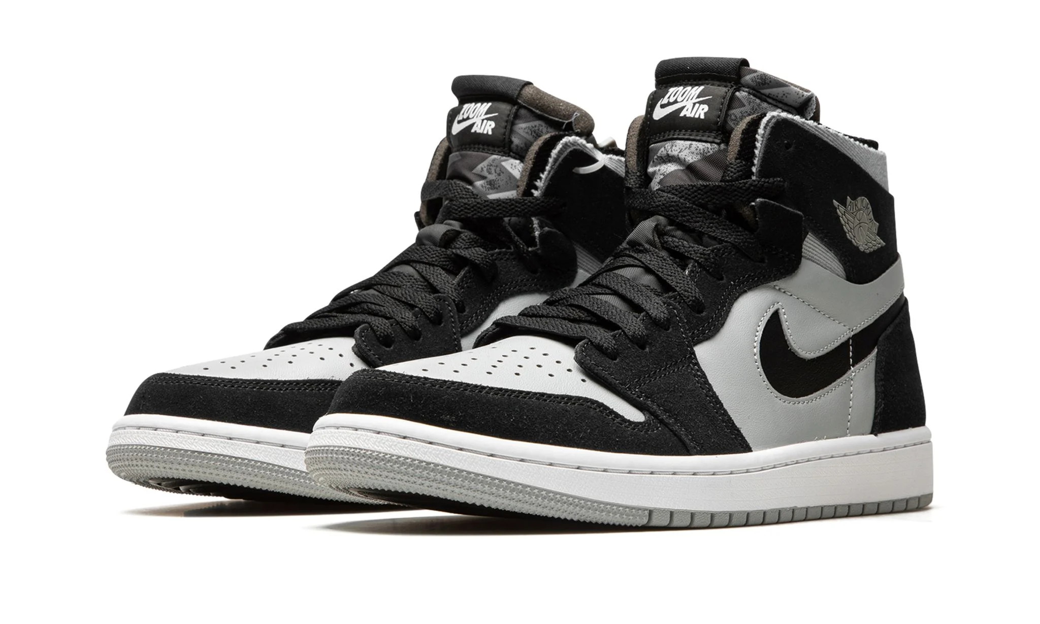 Air Jordan 1 Zoom CMFT 'Black Light Smoke Grey' Reps 