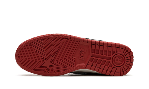 A Bathing Ape Bape SK8 Sta 'Grey Red' Reps 