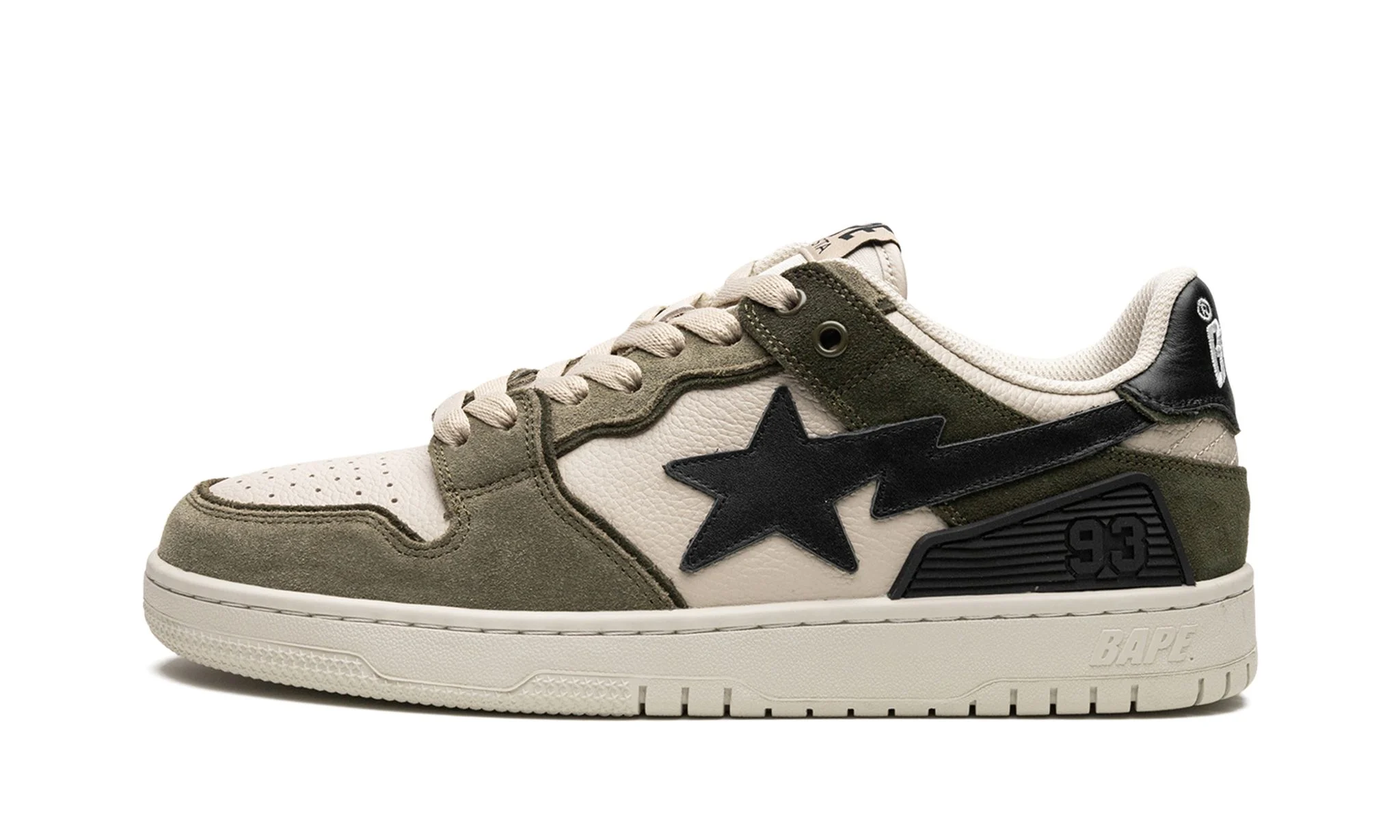 A Bathing Ape Bape SK8 Sta 'Olive Darb' Reps 