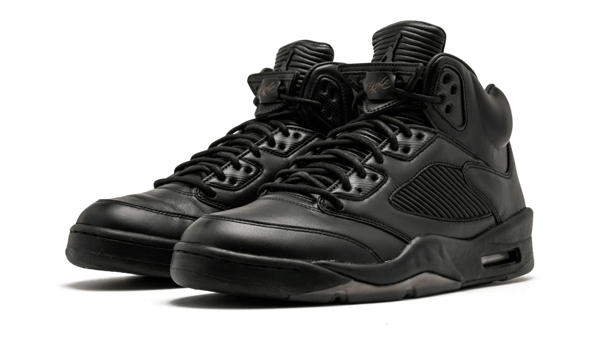 Air Jordan 5 Retro Premium 'Triple Black' Reps 
