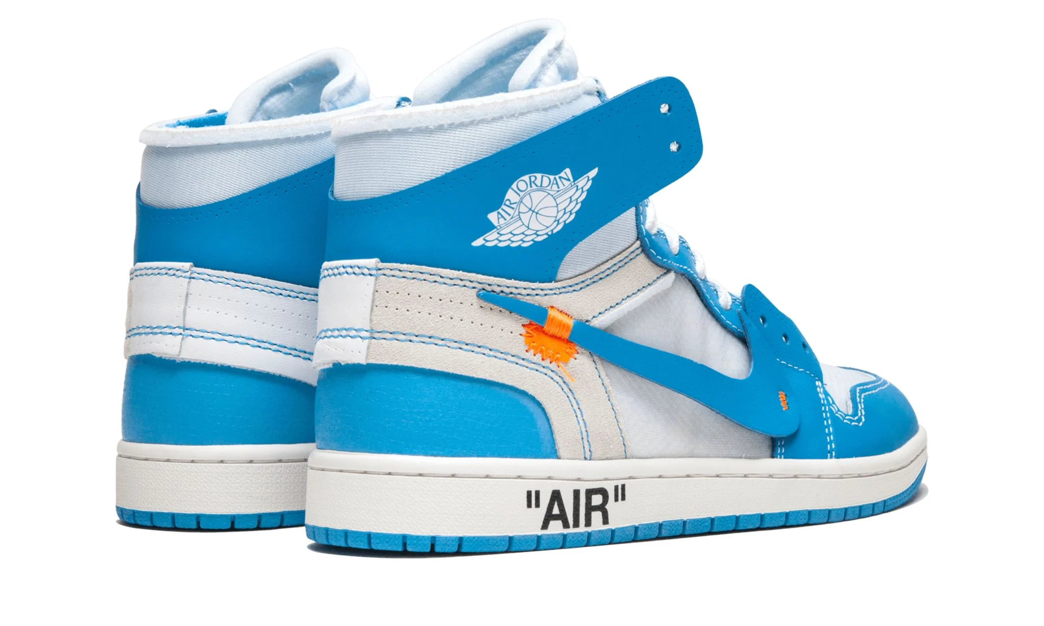 Off-White x Air Jordan 1 Retro High OG 'UNC' Reps 
