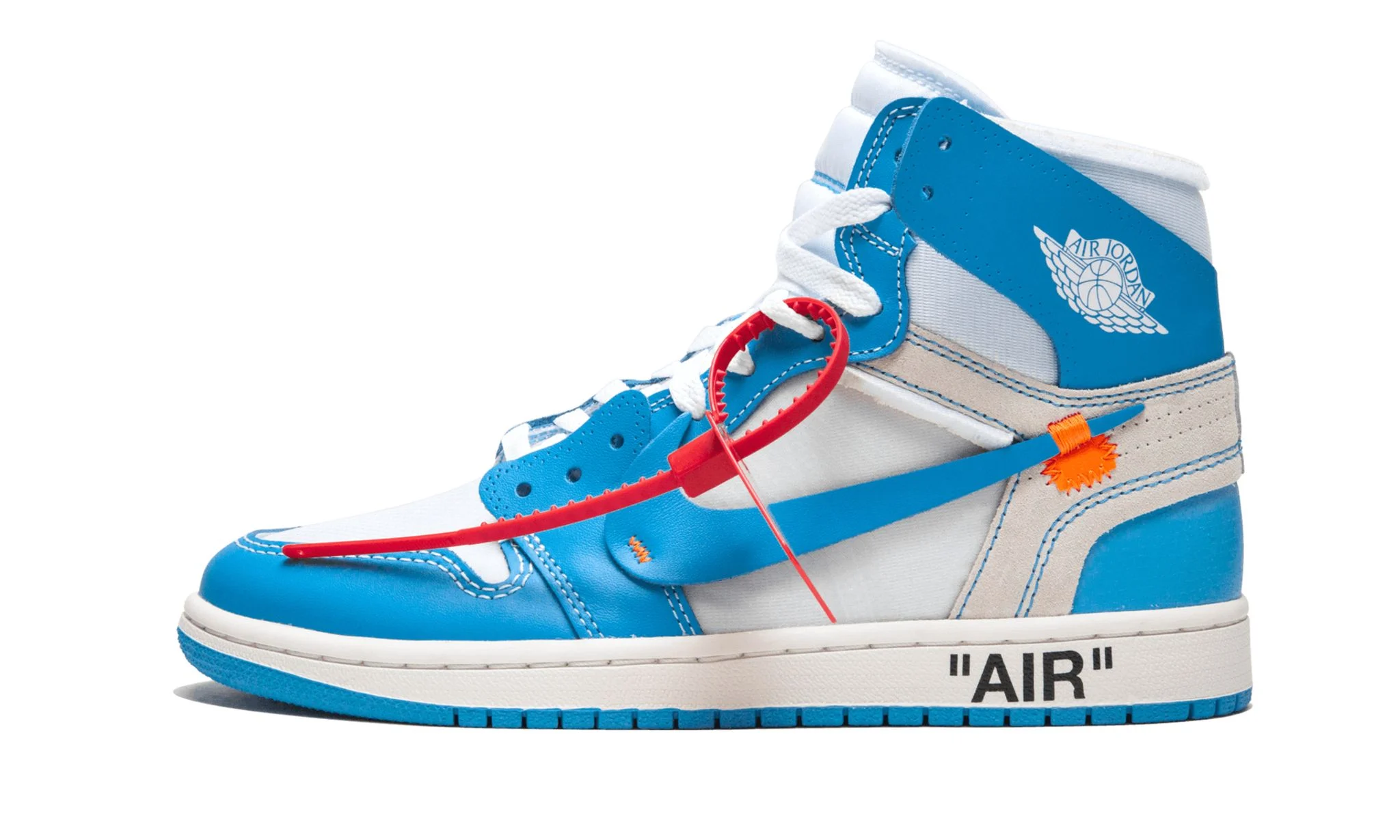 Off-White x Air Jordan 1 Retro High OG 'UNC' Reps 