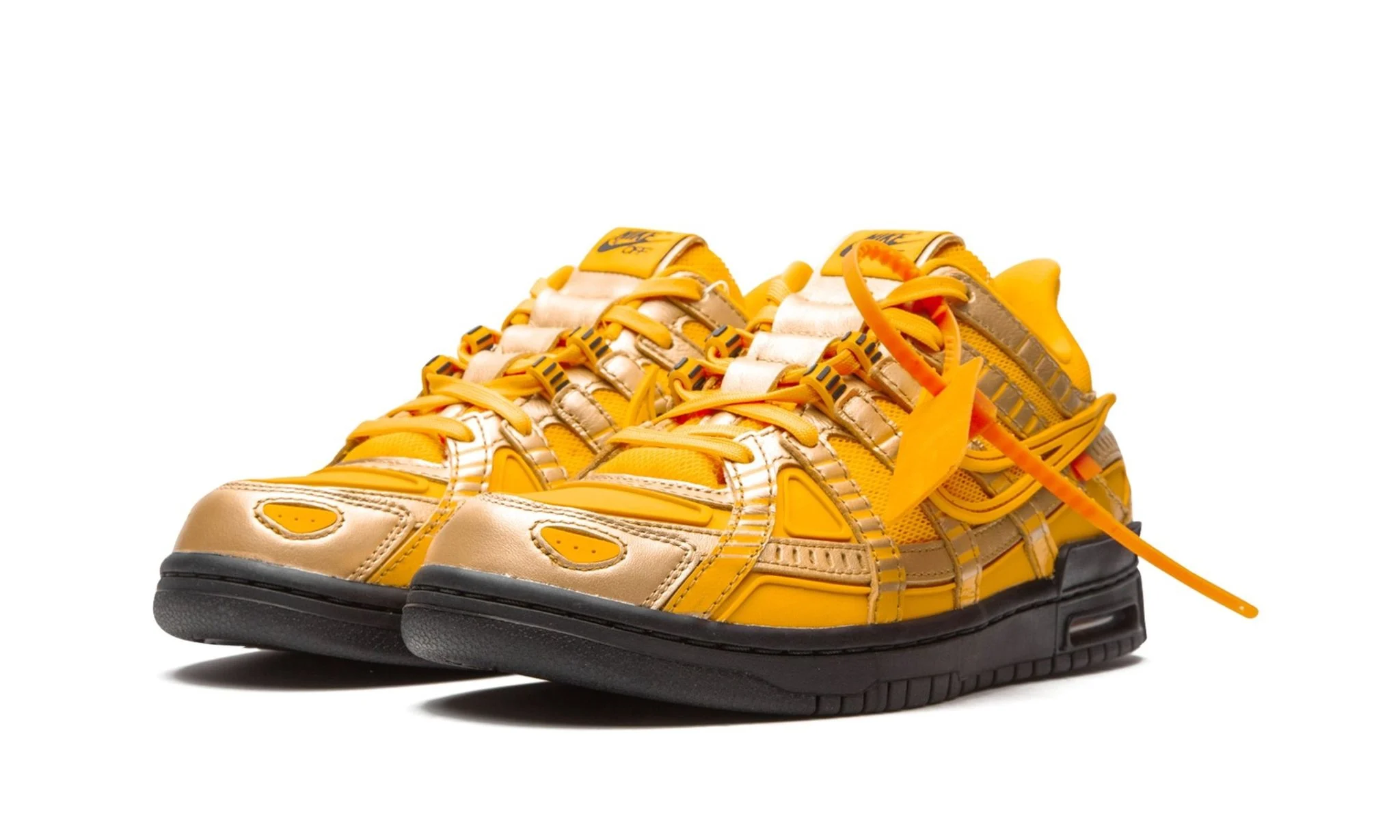 Off-White x Air Rubber Dunk 'University Gold' Reps 