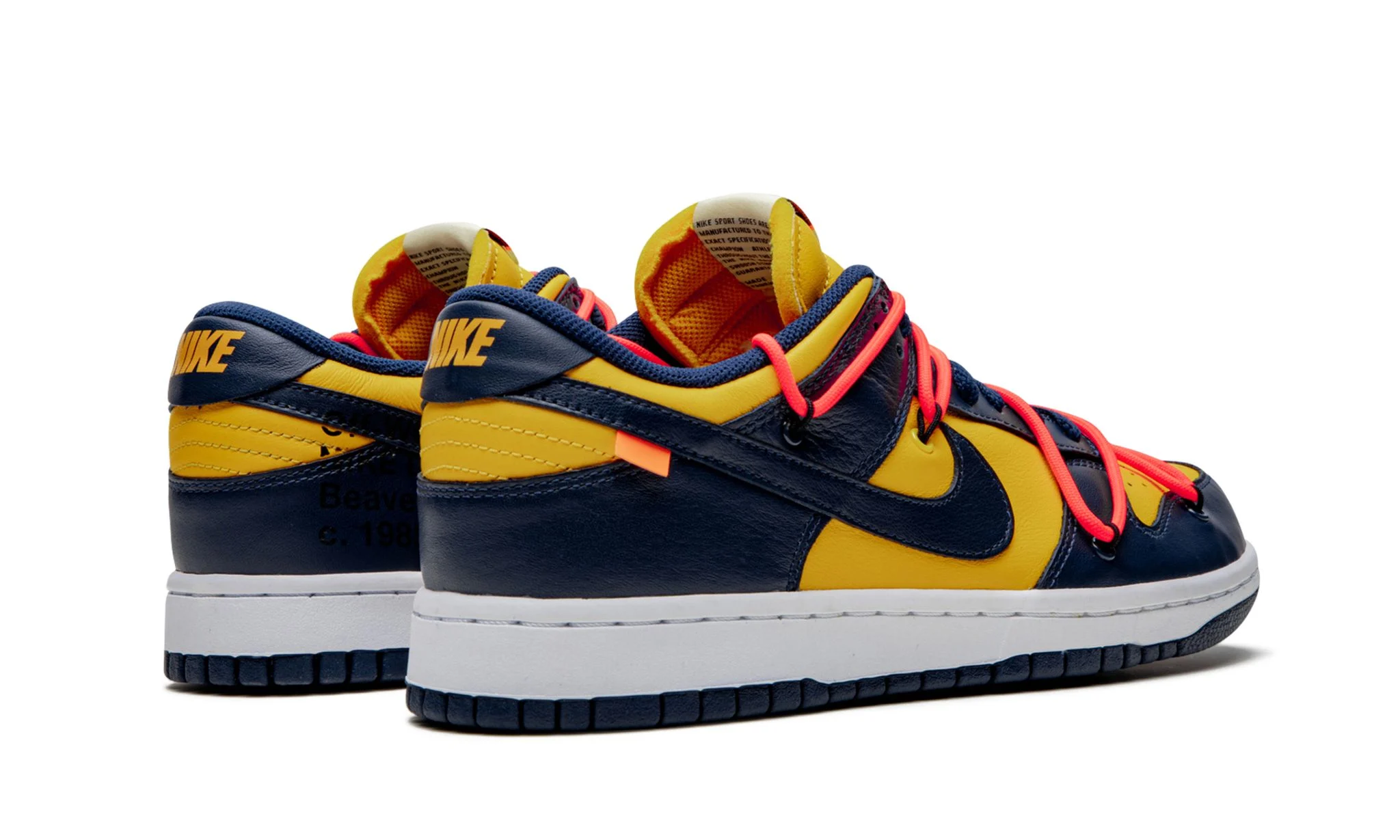Off-White x Dunk Low 'University Gold' Reps 